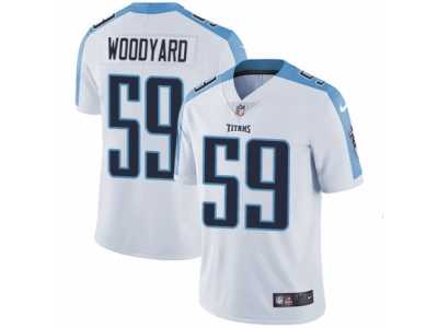 Men's Nike Tennessee Titans #59 Wesley Woodyard Vapor Untouchable Limited White NFL Jersey