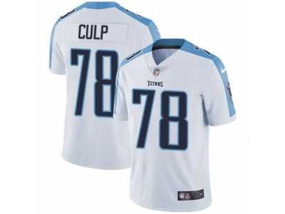 Men's Nike Tennessee Titans #78 Curley Culp Vapor Untouchable Limited White NFL Jersey