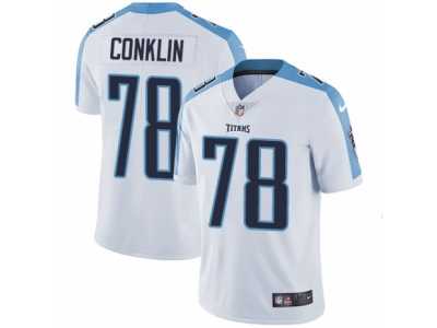 Men's Nike Tennessee Titans #78 Jack Conklin Vapor Untouchable Limited White NFL Jersey