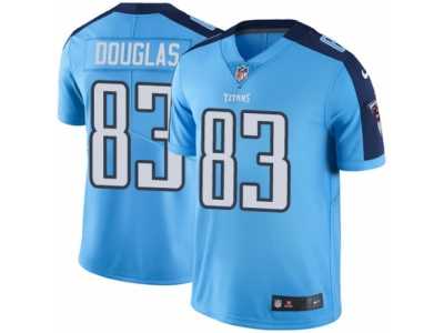 Men's Nike Tennessee Titans #83 Harry Douglas Limited Light Blue Rush NFL Jersey