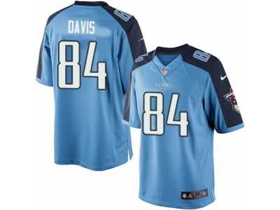 Men's Nike Tennessee Titans #84 Corey Davis Limited Light Blue Team Color NFL Jersey