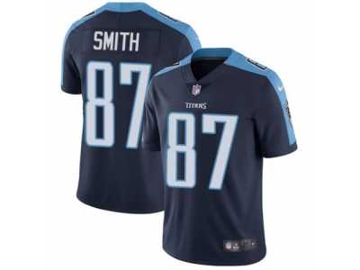 Men's Nike Tennessee Titans #87 Jonnu Smith Vapor Untouchable Limited Navy Blue Alternate NFL Jersey
