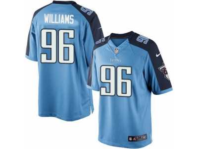 Men's Nike Tennessee Titans #96 Sylvester Williams Limited Light Blue Team Color NFL Jersey