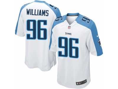 Men's Nike Tennessee Titans #96 Sylvester Williams Limited White NFL Jersey