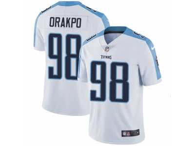 Men's Nike Tennessee Titans #98 Brian Orakpo Vapor Untouchable Limited White NFL Jersey