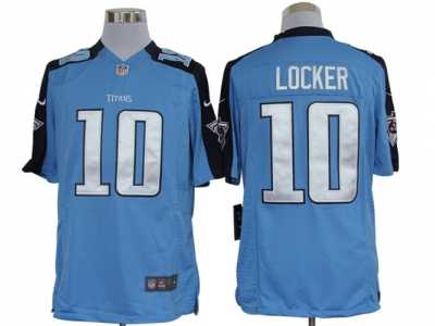 Nike NFL Tennessee Titans #10 Jake Locker Blue Jerseys(Limited)