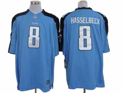 Nike NFL Tennessee Titans #8 Matt Hasselbeck Blue Jerseys(Limited)