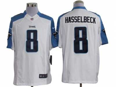 Nike NFL Tennessee Titans #8 Matt Hasselbeck White Jerseys(Limited)