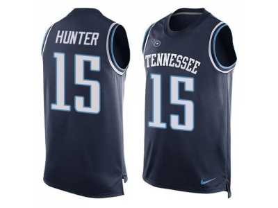Nike Tennessee Titans #15 Justin Hunter Navy Blue Alternate Men\'s Stitched NFL Limited Tank Top Jersey