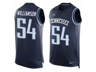 Nike Tennessee Titans #54 Avery Williamson Navy Blue Alternate Men's Stitched NFL Limited Tank Top Jersey