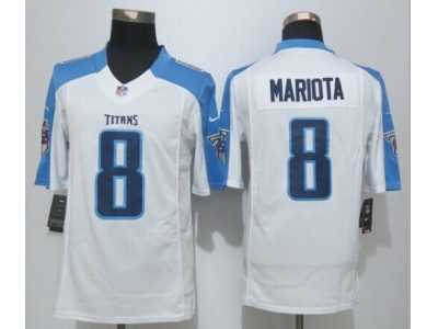Nike Tennessee Titans #8 Marcus Mariota white Jerseys(Limited)
