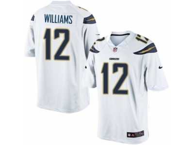 Men's Nike Los Angeles Chargers #12 Mike Williams Limited White NFL Jersey