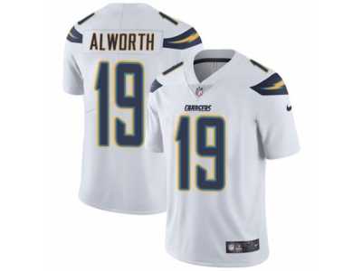 Men's Nike Los Angeles Chargers #19 Lance Alworth Vapor Untouchable Limited White NFL Jersey