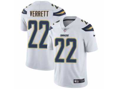 Men's Nike Los Angeles Chargers #22 Jason Verrett Vapor Untouchable Limited White NFL Jersey