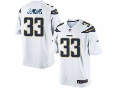 Men's Nike Los Angeles Chargers #33 Rayshawn Jenkins Limited White NFL Jersey