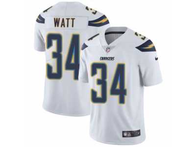 Men's Nike Los Angeles Chargers #34 Derek Watt Vapor Untouchable Limited White NFL Jersey