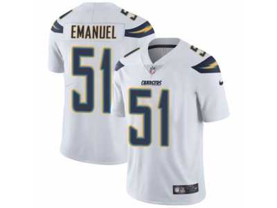 Men's Nike Los Angeles Chargers #51 Kyle Emanuel Vapor Untouchable Limited White NFL Jersey