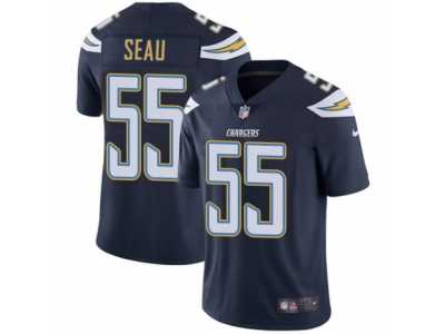Men's Nike Los Angeles Chargers #55 Junior Seau Vapor Untouchable Limited Navy Blue Team Color NFL Jersey