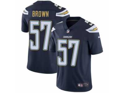 Men\'s Nike Los Angeles Chargers #57 Jatavis Brown Vapor Untouchable Limited Navy Blue Team Color NFL Jersey