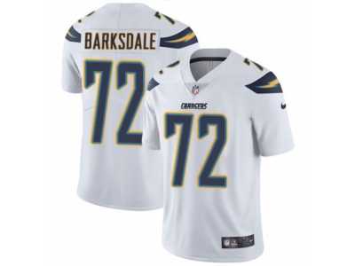 Men's Nike Los Angeles Chargers #72 Joe Barksdale Vapor Untouchable Limited White NFL Jersey