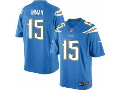 Men's Nike San Diego Chargers #15 Dontrelle Inman Limited Electric Blue Alternate NFL Jersey