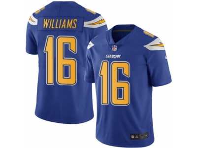 Men's Nike San Diego Chargers #16 Tyrell Williams Limited Electric Blue Rush NFL Jersey