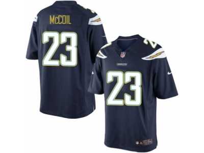 Men's Nike San Diego Chargers #23 Dexter McCoil Limited Navy Blue Team Color NFL Jersey