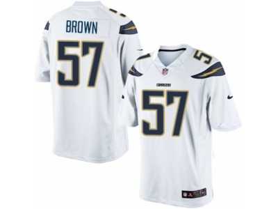 Men's Nike San Diego Chargers #57 Jatavis Brown Limited White NFL Jersey