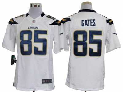 Nike NFL San Diego Chargers #85 Antonio Gates White Jerseys(Limited)