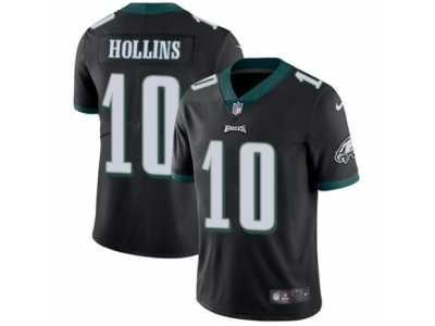 Men's Nike Philadelphia Eagles #10 Mack Hollins Vapor Untouchable Limited Black Alternate NFL Jersey