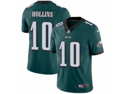 Men's Nike Philadelphia Eagles #10 Mack Hollins Vapor Untouchable Limited Midnight Green Team Color NFL Jersey