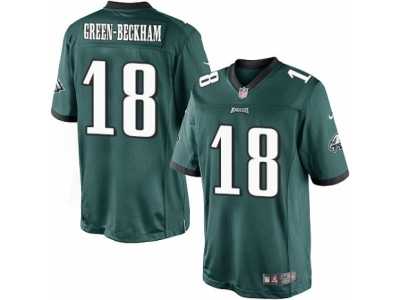 Men's Nike Philadelphia Eagles #18 Dorial Green-Beckham Limited Midnight Green Team Color NFL Jersey