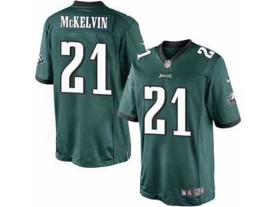 Men's Nike Philadelphia Eagles #21 Leodis McKelvin Limited Midnight Green Team Color NFL Jersey
