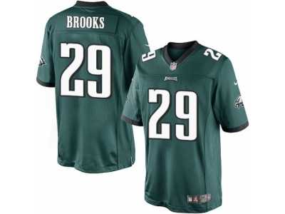 Men's Nike Philadelphia Eagles #29 Terrence Brooks Limited Midnight Green Team Color NFL Jersey