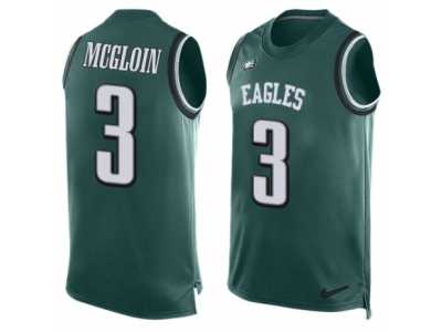 Men's Nike Philadelphia Eagles #3 Matt McGloin Limited Midnight Green Player Name & Number Tank Top NFL Jersey