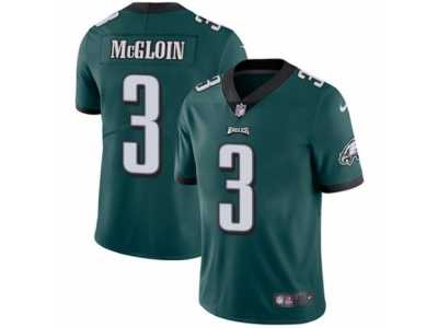 Men's Nike Philadelphia Eagles #3 Matt McGloin Vapor Untouchable Limited Midnight Green Team Color NFL Jersey