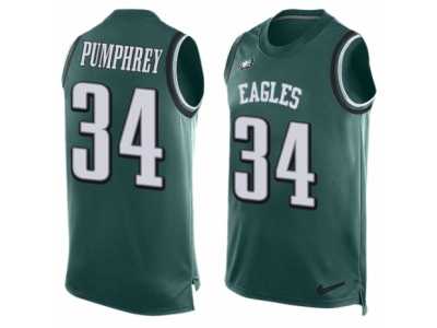 Men's Nike Philadelphia Eagles #34 Donnel Pumphrey Limited Midnight Green Player Name & Number Tank Top NFL Jersey
