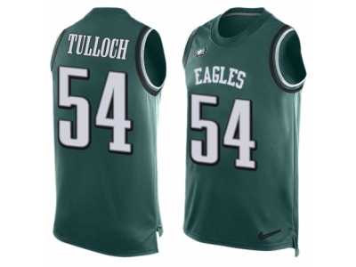 Men's Nike Philadelphia Eagles #54 Stephen Tulloch Limited Midnight Green Player Name & Number Tank Top NFL Jersey