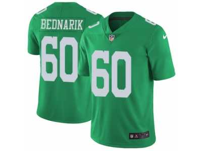 Men's Nike Philadelphia Eagles #60 Chuck Bednarik Limited Green Rush NFL Jersey