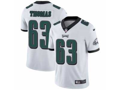 Men's Nike Philadelphia Eagles #63 Dallas Thomas White Vapor Untouchable Limited Player NFL Jersey