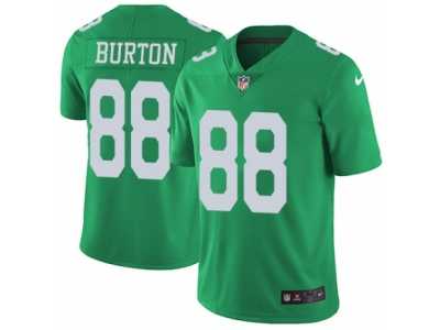 Men's Nike Philadelphia Eagles #88 Trey Burton Limited Green Rush NFL Jersey