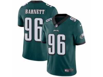 Men's Nike Philadelphia Eagles #96 Derek Barnett Vapor Untouchable Limited Midnight Green Team Color NFL Jersey