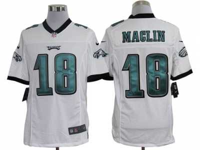 Nike NFL Philadelphia Eagles #18 jeremy maclin white Jerseys(Limited)