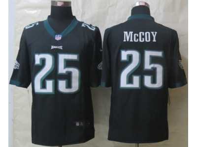 Nike Philadelphia Eagles #25 McCoy Black Jerseys(Limited)