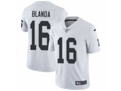 Men's Nike Oakland Raiders #16 George Blanda Vapor Untouchable Limited White NFL Jersey
