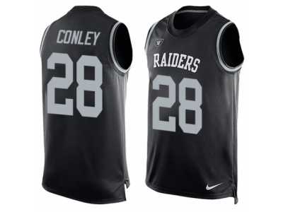 Men's Nike Oakland Raiders #28 Gareon Conley Limited Black Player Name & Number Tank Top NFL Jersey