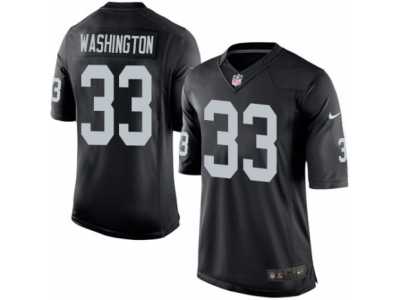 Men's Nike Oakland Raiders #33 DeAndre Washington Limited Black Team Color NFL Jersey