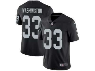 Men's Nike Oakland Raiders #33 DeAndre Washington Vapor Untouchable Limited Black Team Color NFL Jersey