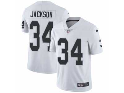 Men's Nike Oakland Raiders #34 Bo Jackson Vapor Untouchable Limited White NFL Jersey