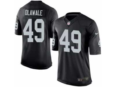 Men's Nike Oakland Raiders #49 Jamize Olawale Limited Black Team Color NFL Jersey